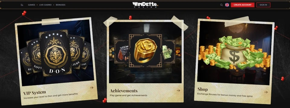 Windetta Casino user experience