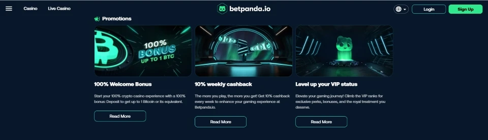 betpanda casino bonuses and promotions