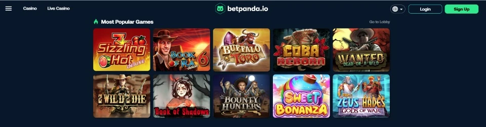 betpanda casino games