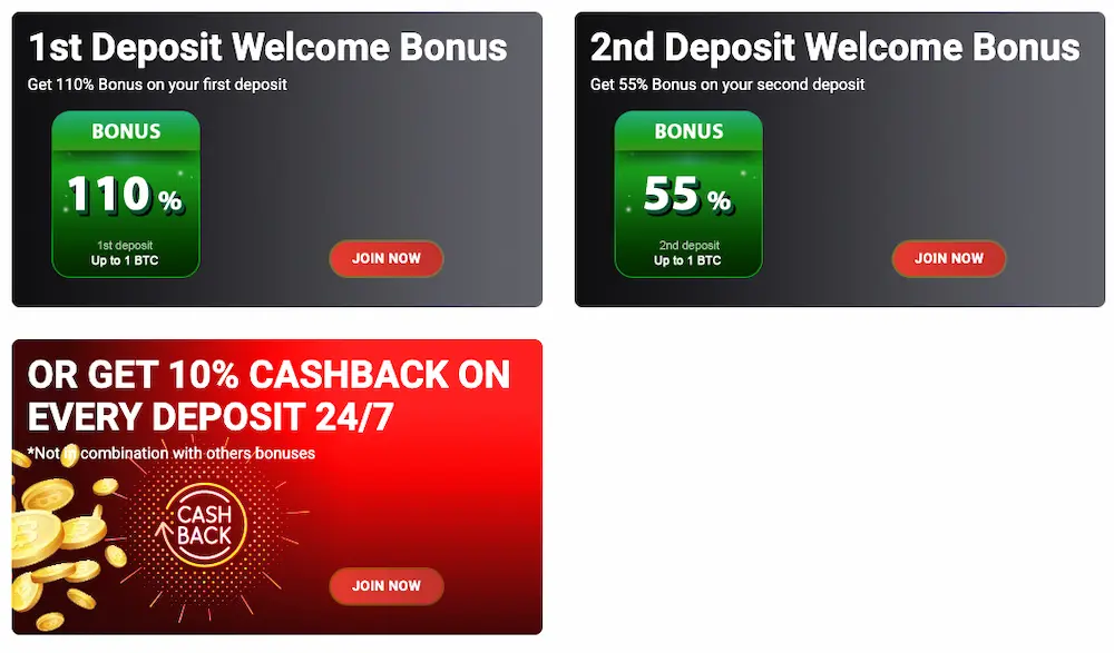 kingbit casino bonus offers