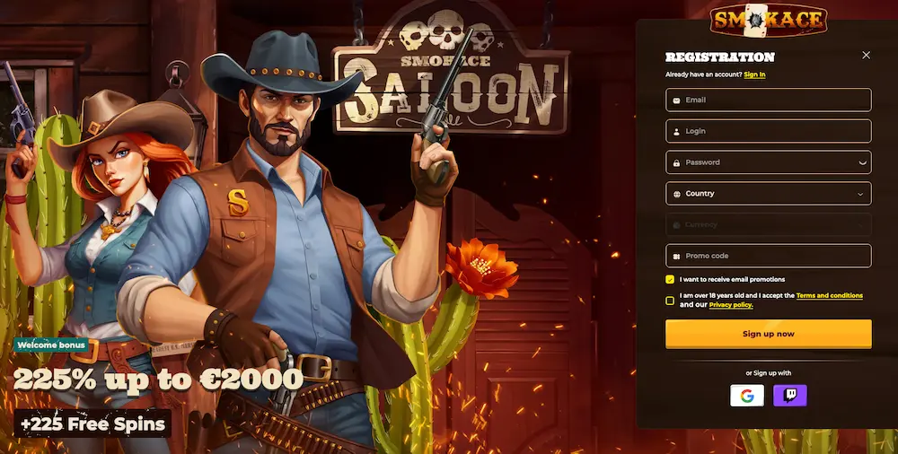 smokace casino bonus