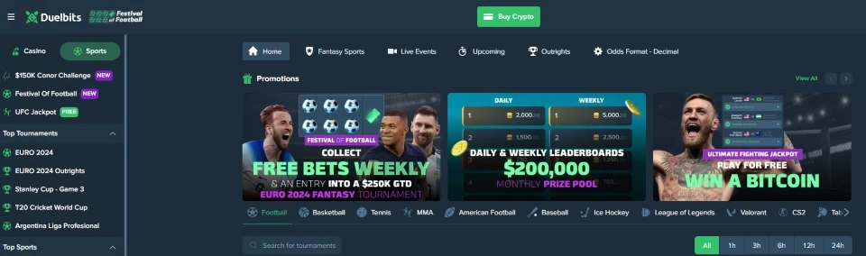 duelbits sports - free bets