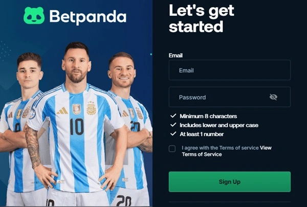 Betpanda registration