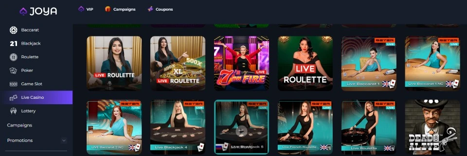 Joya live casino