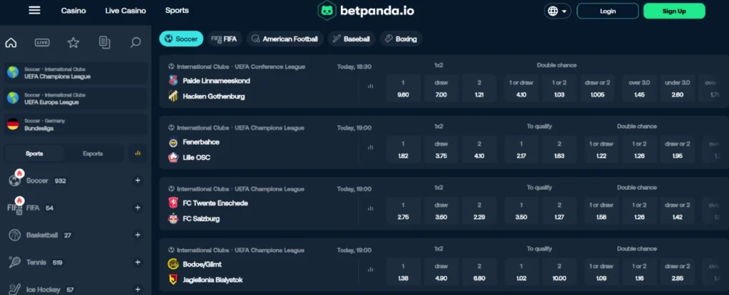 betpanda sportsbook