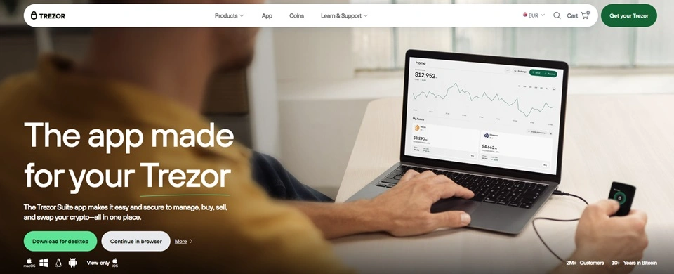 Trezor Suite app