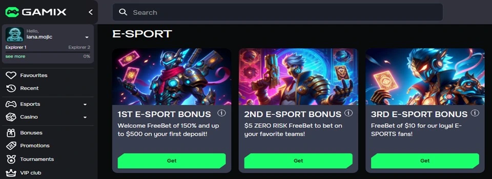 gamix deposit bonuses