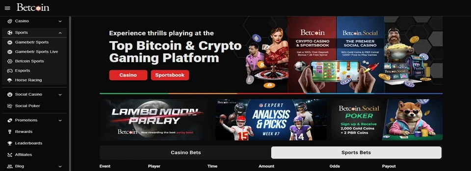 Betcoin sportsbook