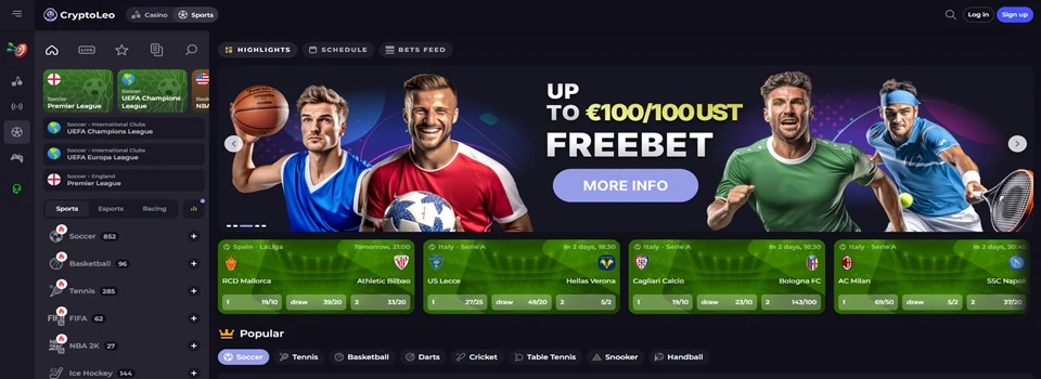 CryptoLeo sportsbook