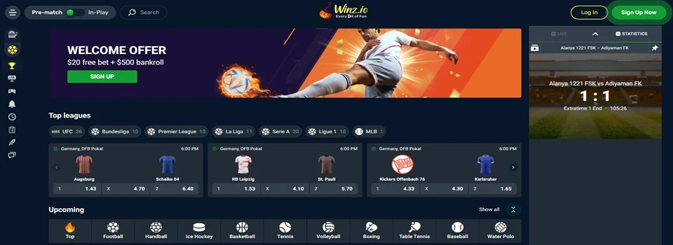 Winz.io sportsbook