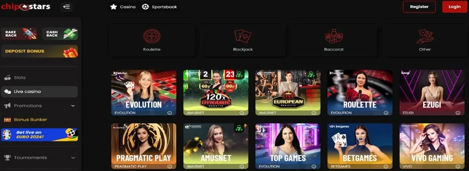 chipstars live casino