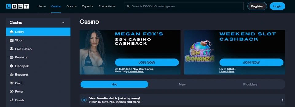 ubet.io casino