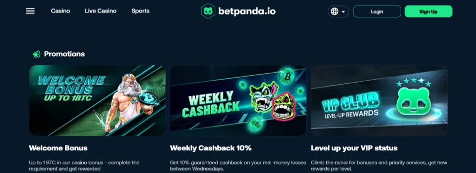 Betpanda Casino Promos