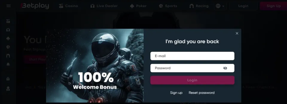 BetPlay Casino Signup