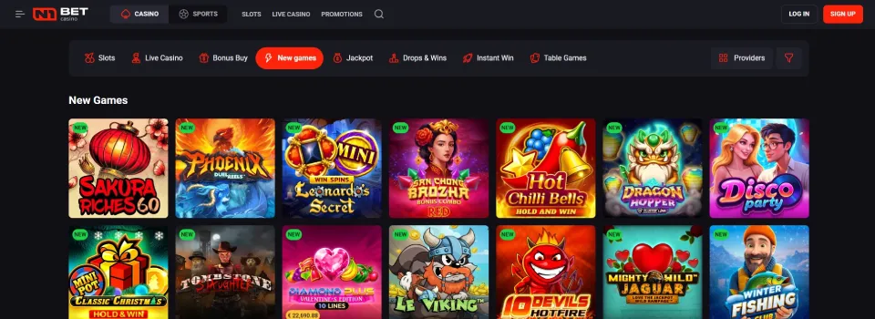 N1bet Casino Games