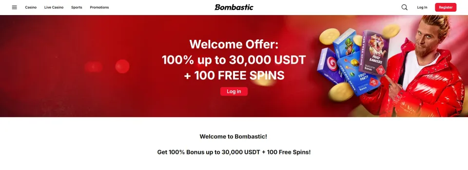 Bombastic Casino Welcome Bonus