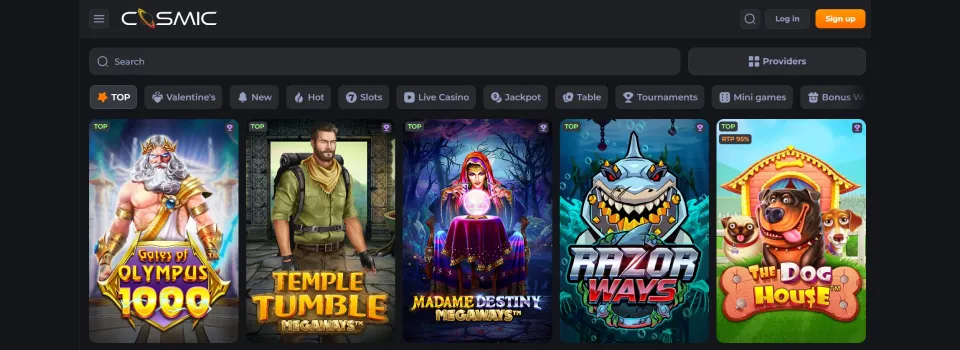 Cosmicslot Casino Games