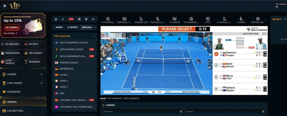 VIP Sportsbook - virtual sports VIP Sportsbook - virtual sports