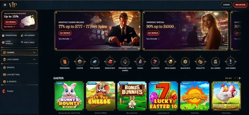 Vip Casino promos