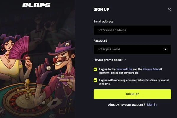 Claps registration