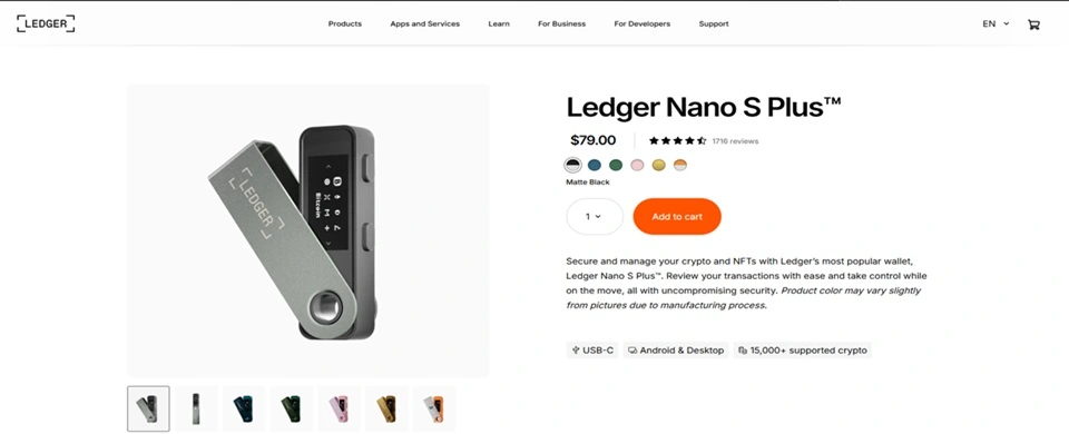 Ledger Nano S Plus Wallet Ledger Nano S Plus Wallet
