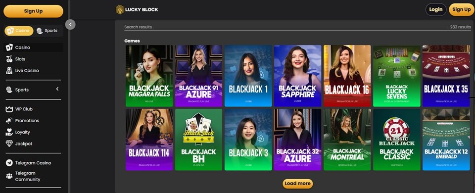 Lucky Block Blackjack Lucky Block Blackjack