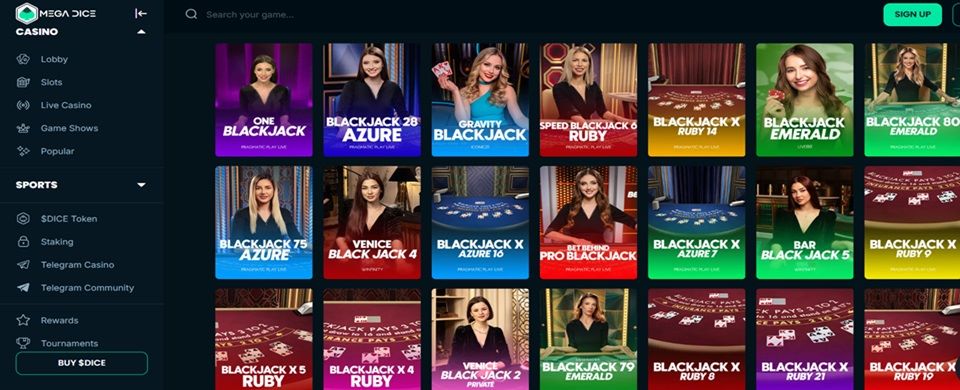Mega Dice casino blackjack Mega Dice casino blackjack