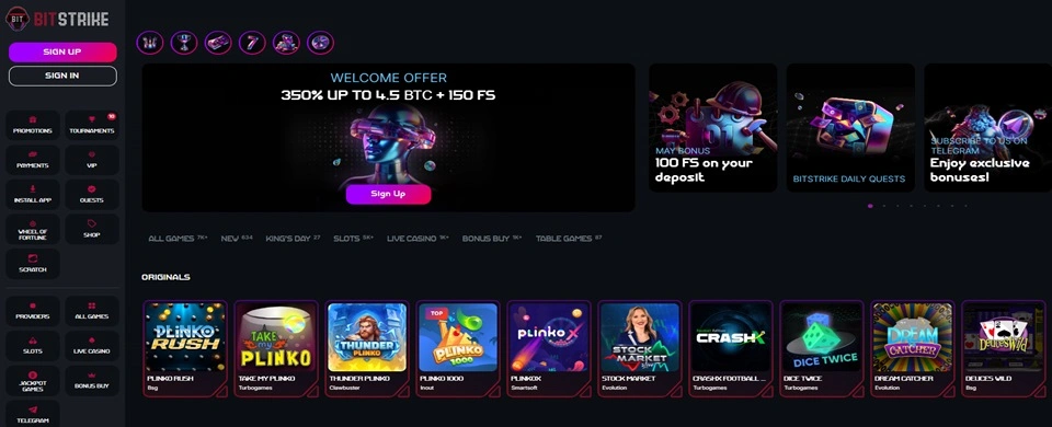 bitstrike homepage