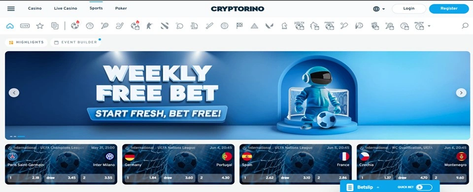 cryptorino sports section