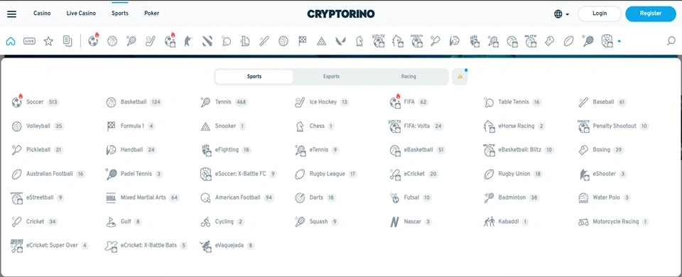cryptorino sports