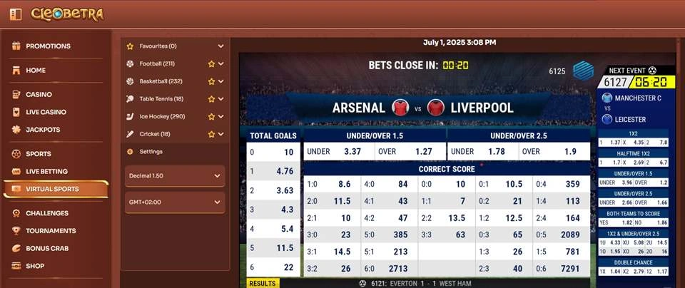 Cleobetra Virtual Sports