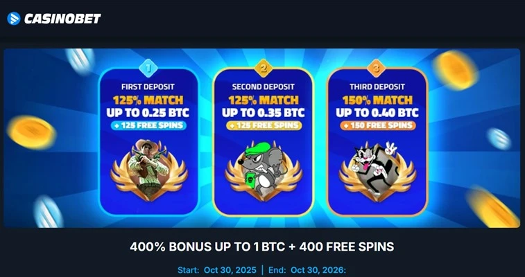 Casinobet welcome bonus offer
