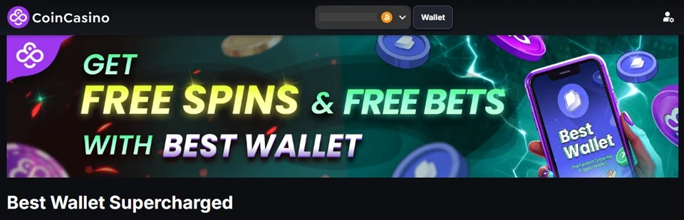 CoinCasino Best Wallet offer
