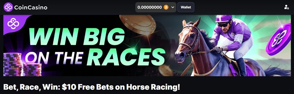 CoinCasino horse racing
