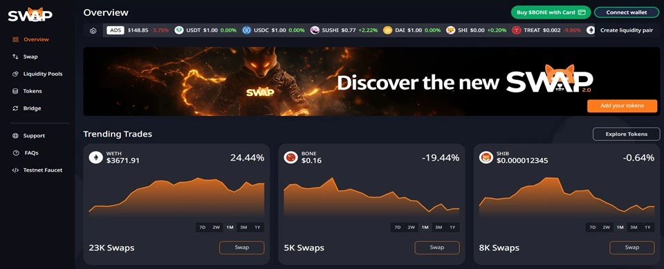 ShibaSwap Exchange
