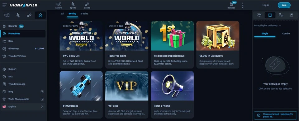 Thunderpick Sportsbook Thunderpick Sportsbook