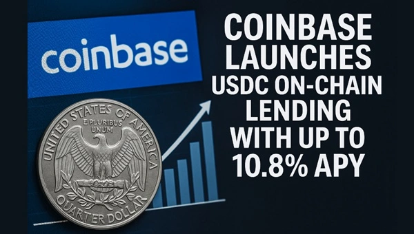 Coinbase Rolls Out USDC On-Chain Lending: Up to 10.8 % APY
