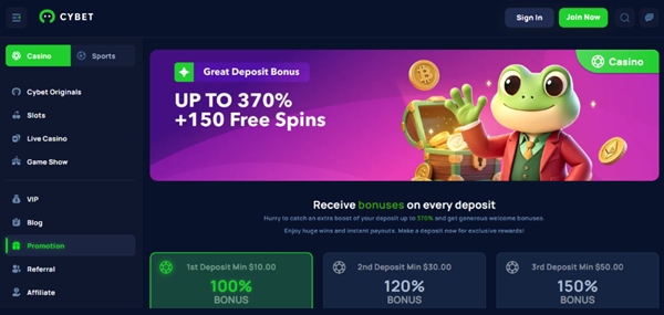 Cybet Welcome Bonus