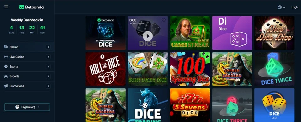 Betpanda dice
