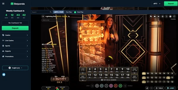 Lightning Dice - Betpanda