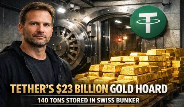 Tether holds 140 tons of Gold worth 23B Dollars