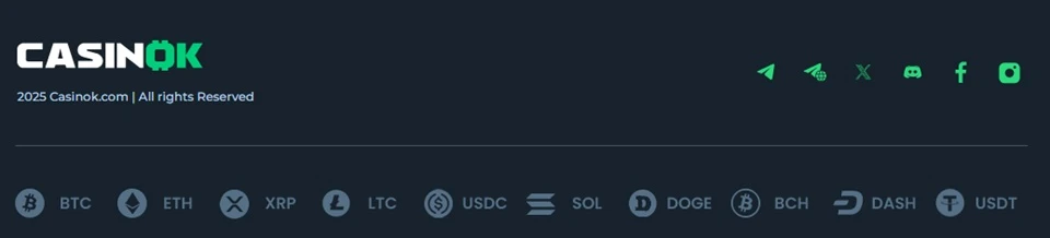 CasinOK payment methods