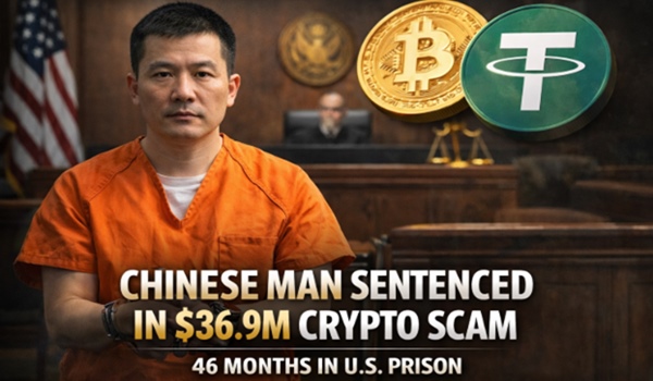 Chinese Man Sentenced to 46 Months in $36.9M Crypto Scam