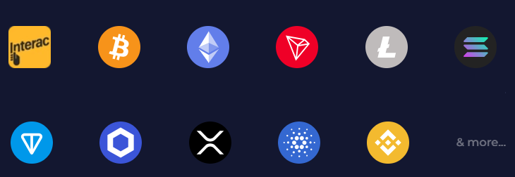 Rainbet - List of cryptocurrencies