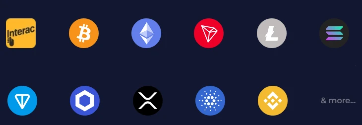 Rainbet - List of cryptocurrencies