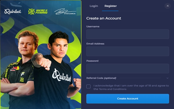 Rainbet Registration