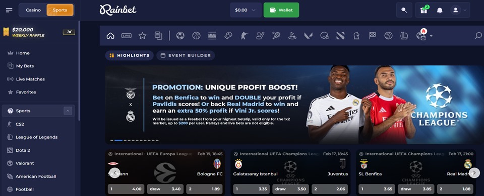 Rainbet Sportsbook