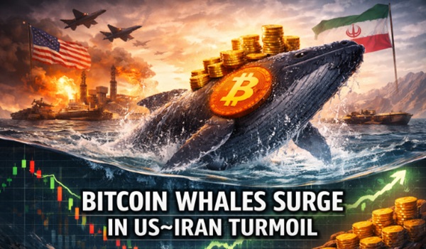Bitcoin Whales Buy the Dip as US–Iran Conflict Shakes Global Markets