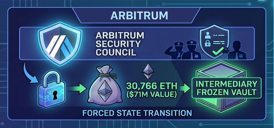 Arbitrum 71M in ETH freeze