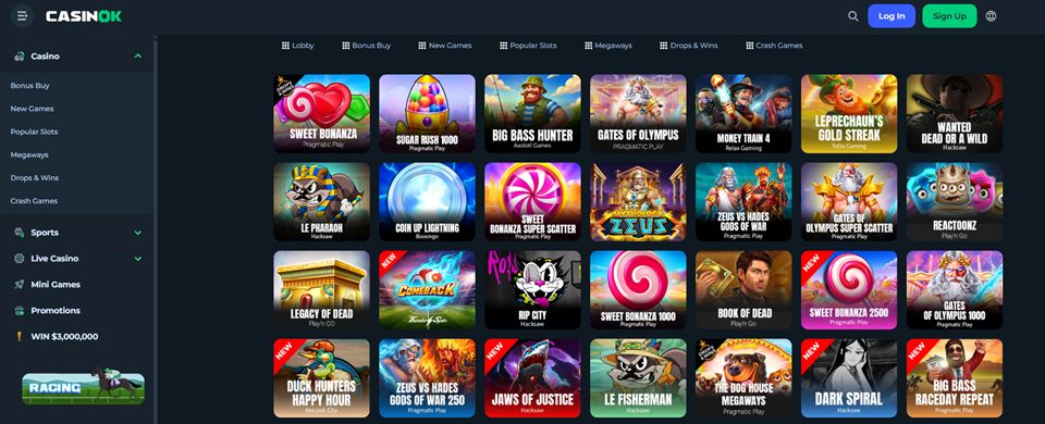 CasinOK Game Lobby